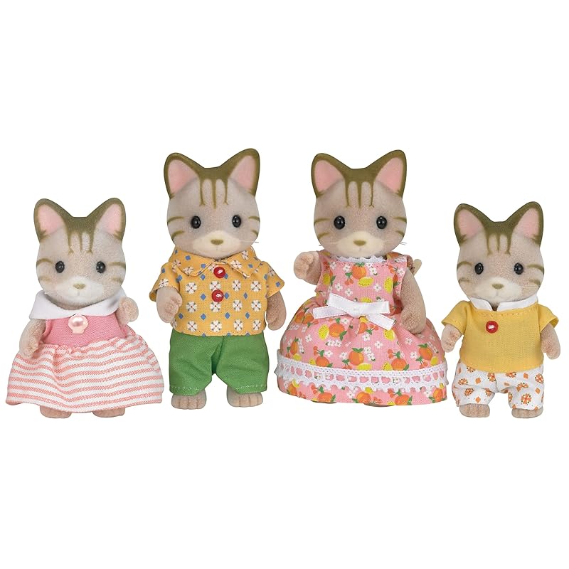 Sylvanian Families - 05180 - Familia Gato de Rayas (EPI)