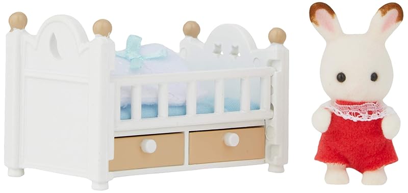 Sylvanian Families - 5017 - Set de cuna Crème Conejo Chocolate