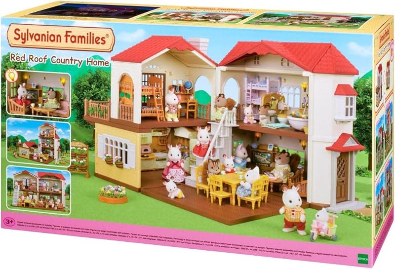 Sylvanian Families 5302 Casa unifamiliar con luz - Casa de muñecas, multicolor