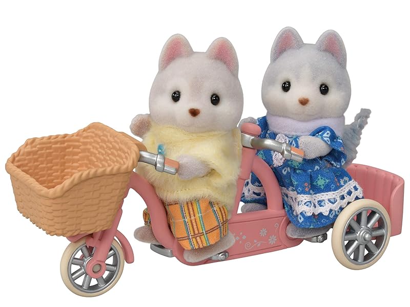 Sylvanian Families 5637 Hermanos Husky en tándem - Casa de muñecas
