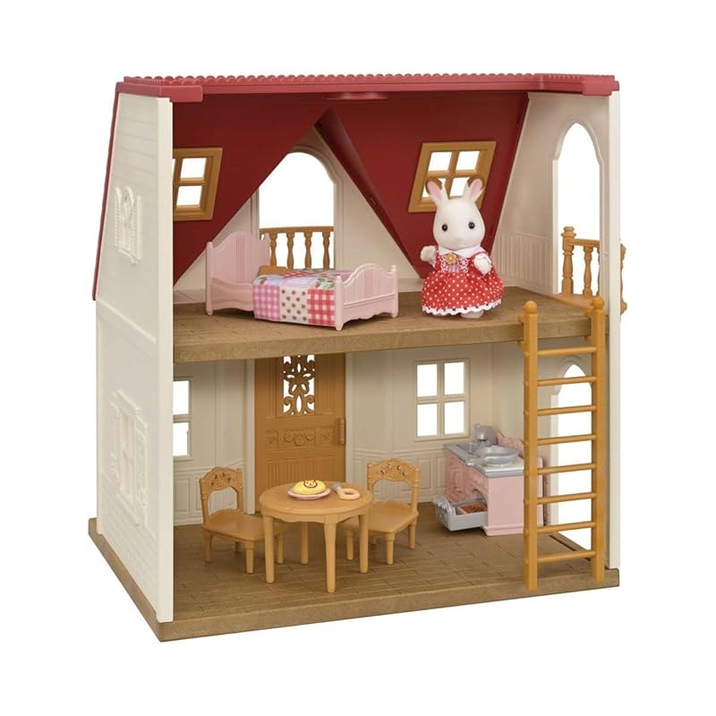 SYLVANIAN FAMILIES 5567 rosso Roof Cosy Cottage Starter Home - Dollhouse Playset, Multicolor