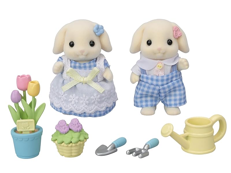 Sylvanian Families - 5736 Set Hermanos Conejo Flora - Casa de muñecas