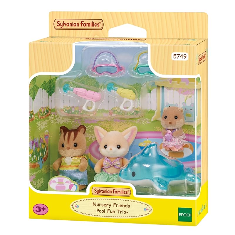 Sylvanian Families - 5749 Amigos de la Guardería - Fiesta en la Piscina Casa de muñecas